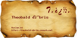 Theobald Ábris névjegykártya